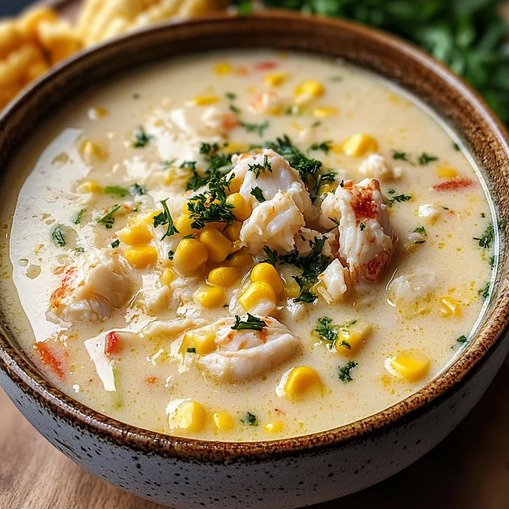 Bobby Flayβs Crab & Corn Chowder
