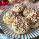 Candy Cane Whipped Shortbread Cookies | Easy and Delicious