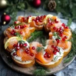 Christmas Smoked Salmon Bruschetta Wreath: A Show-Stopping Holiday Appetizer