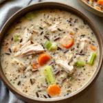 Creamy Crockpot Chicken Wild Rice Soup