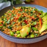 Crispy Rice Salad with Peanut-Chili Dressing