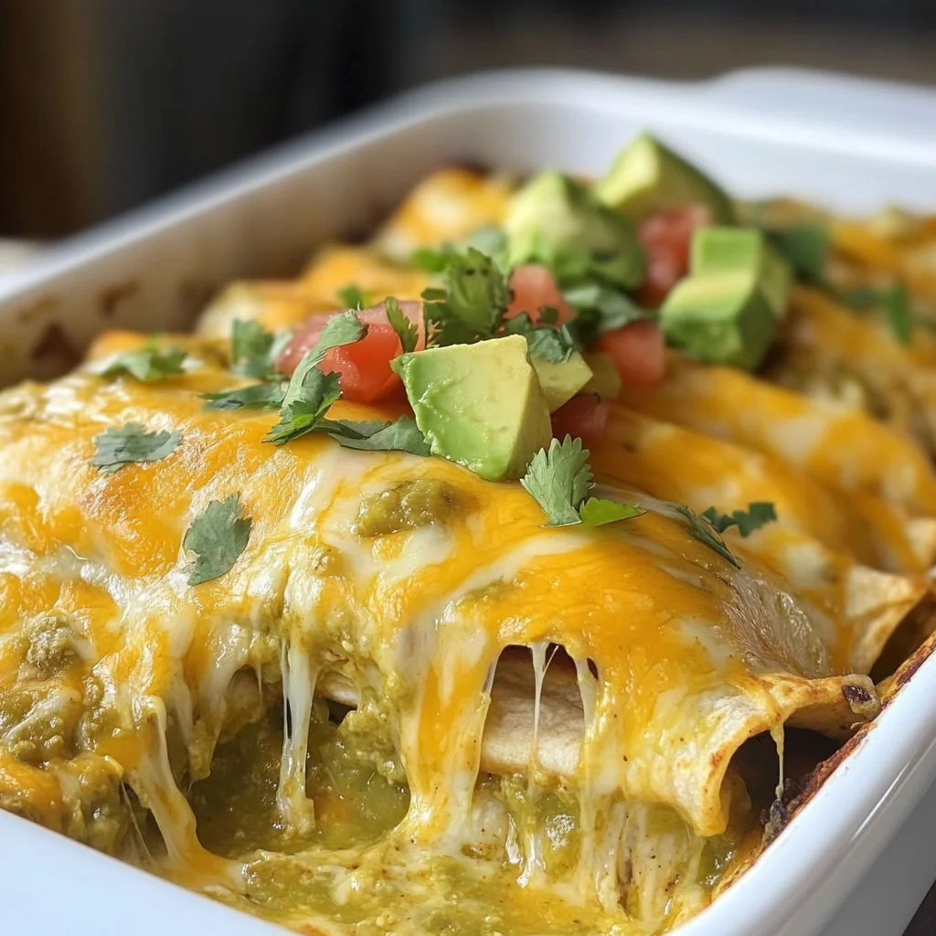 Green Chili Chicken Enchiladas Recipe