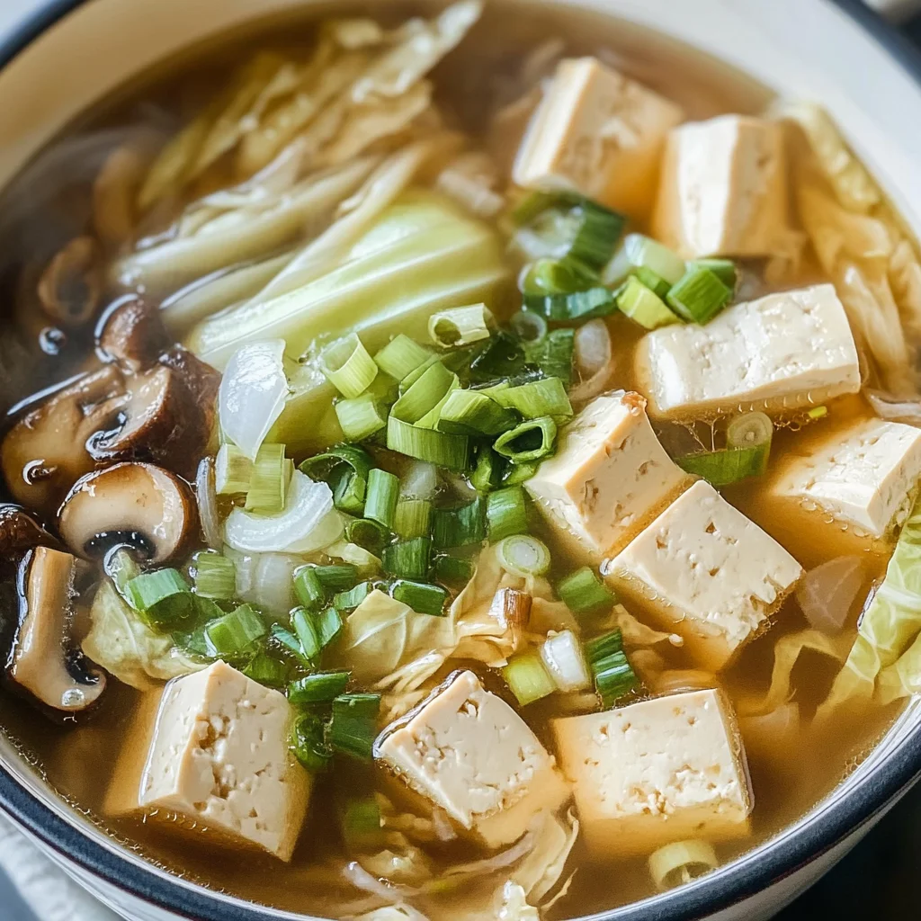 Napa Cabbage Tofu Soup