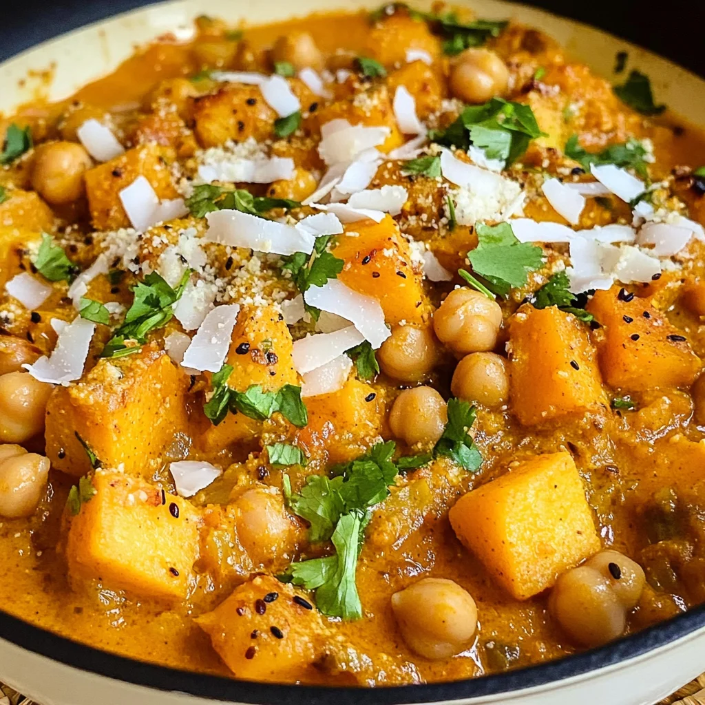 Pumpkin Curry with Chickpeas and Coconut