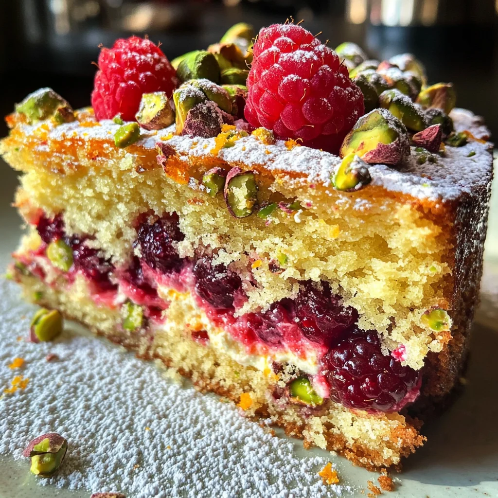 Raspberry Orange Pistachio Ricotta Cake: A Flavor Delight