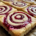 Raspberry Swirl Shortbread Cookies