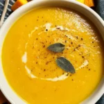 Roasted Butternut, Sweet Potato and Carrot Soup