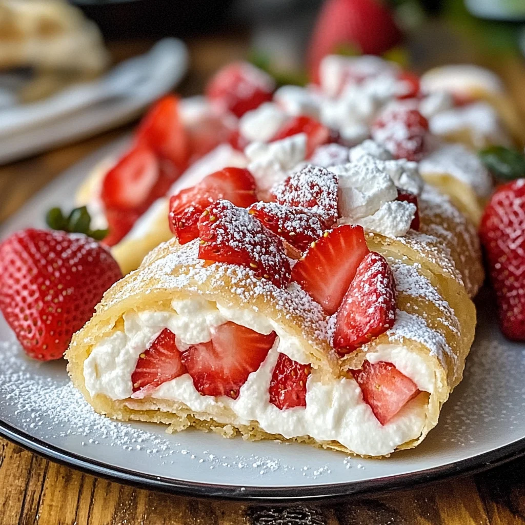Strawberry Shortcake Cheesecake Rolls