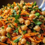 Carrot Ginger Chickpea Salad