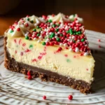 Christmas Sugar Cookie Cheesecake