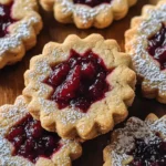 Cranberry Linzer Cookies