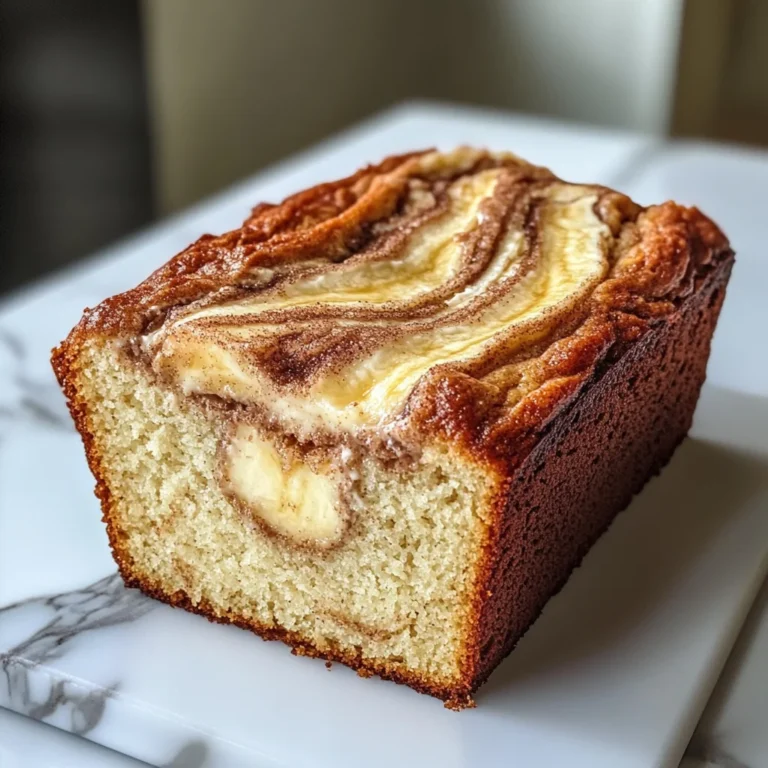 Cream Cheese Cinnamon Swirl Banana Bread