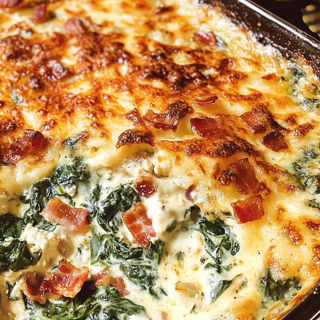 Creamed Spinach Bake