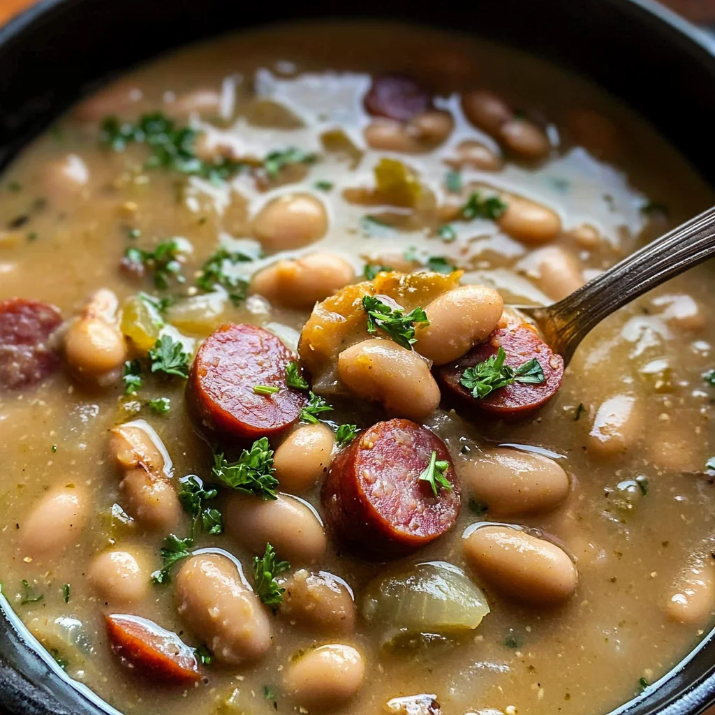 Creamy Bean Soup with Kielbasa