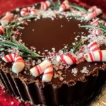Dark Chocolate Peppermint Mousse Tart