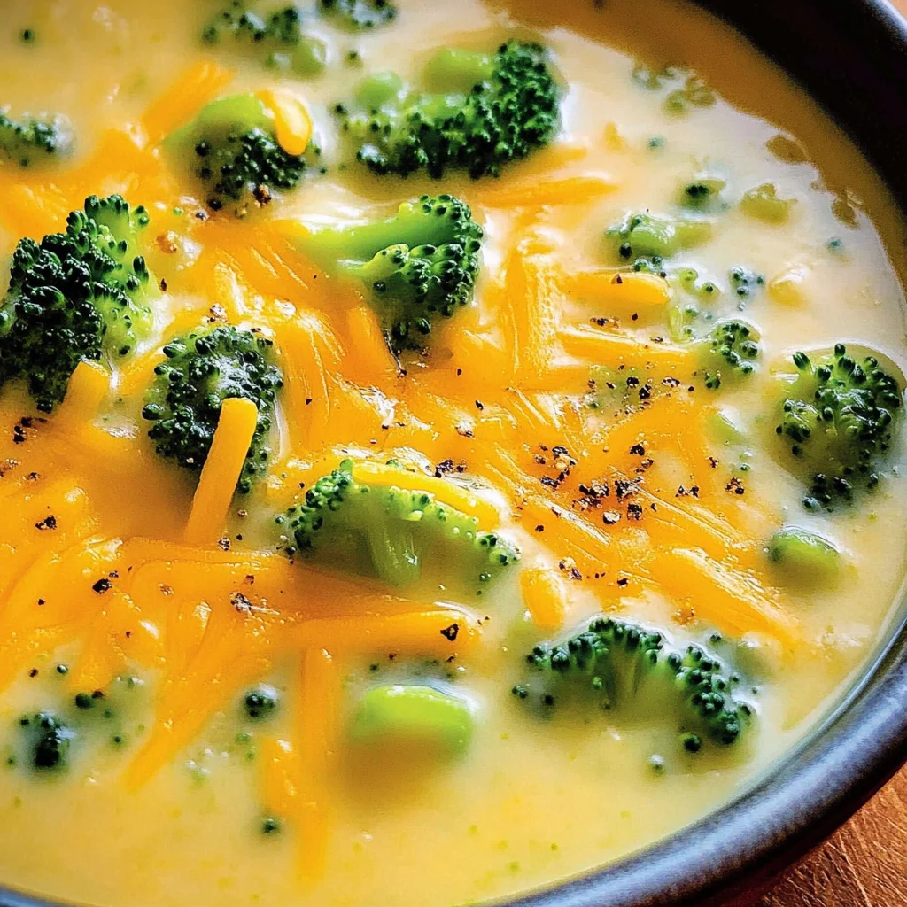 Easy Broccoli Cheddar Soup