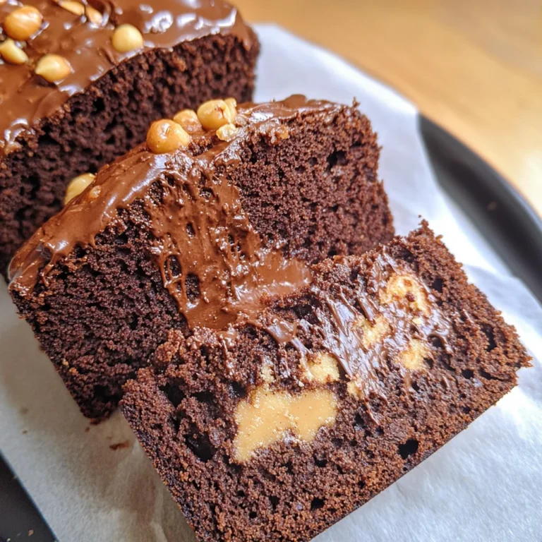 Easy Chocolate Peanut Butter Quick Bread