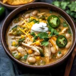 Flavorful Crockpot White Chicken Chili Soup