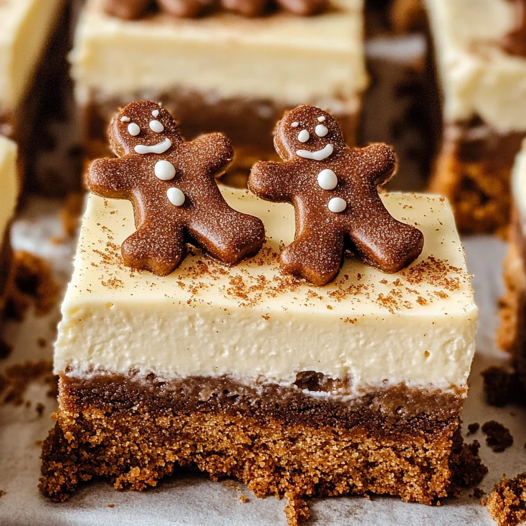 Gingerbread Cheesecake Bars