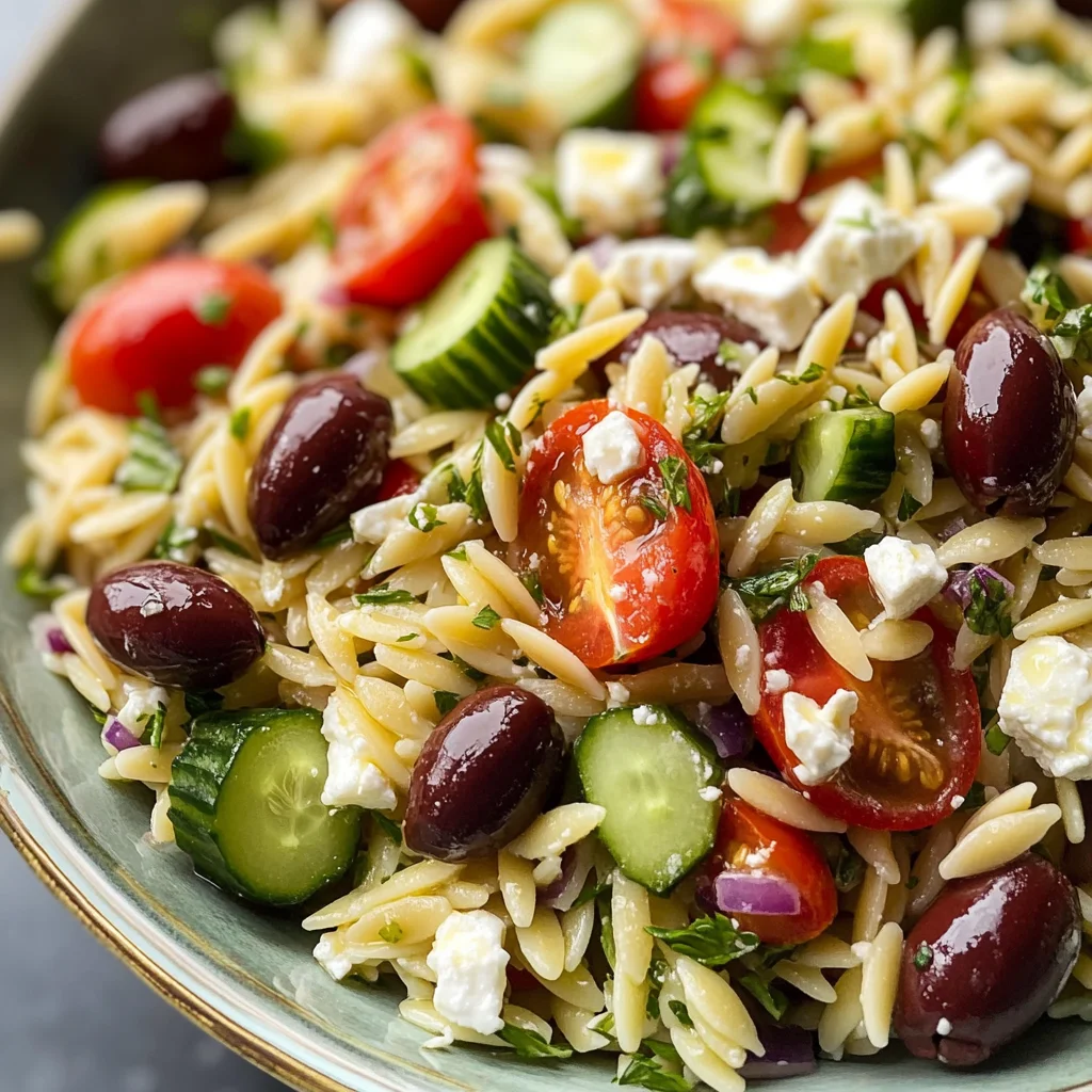 Greek Orzo Pasta Salad