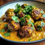 Jerk Meatballs In Coconut Curry Sauce