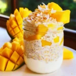 Mango Coconut Overnight Oats - Tropical Overnight Oats