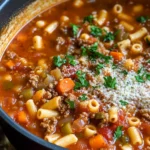 Pasta e Fagioli Soup {Olive Garden Copycat Recipe}