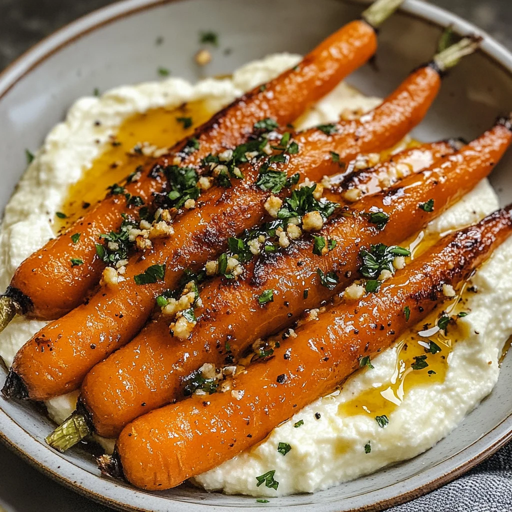 Roasted Carrots with Whipped Ricotta & Hot Honey
