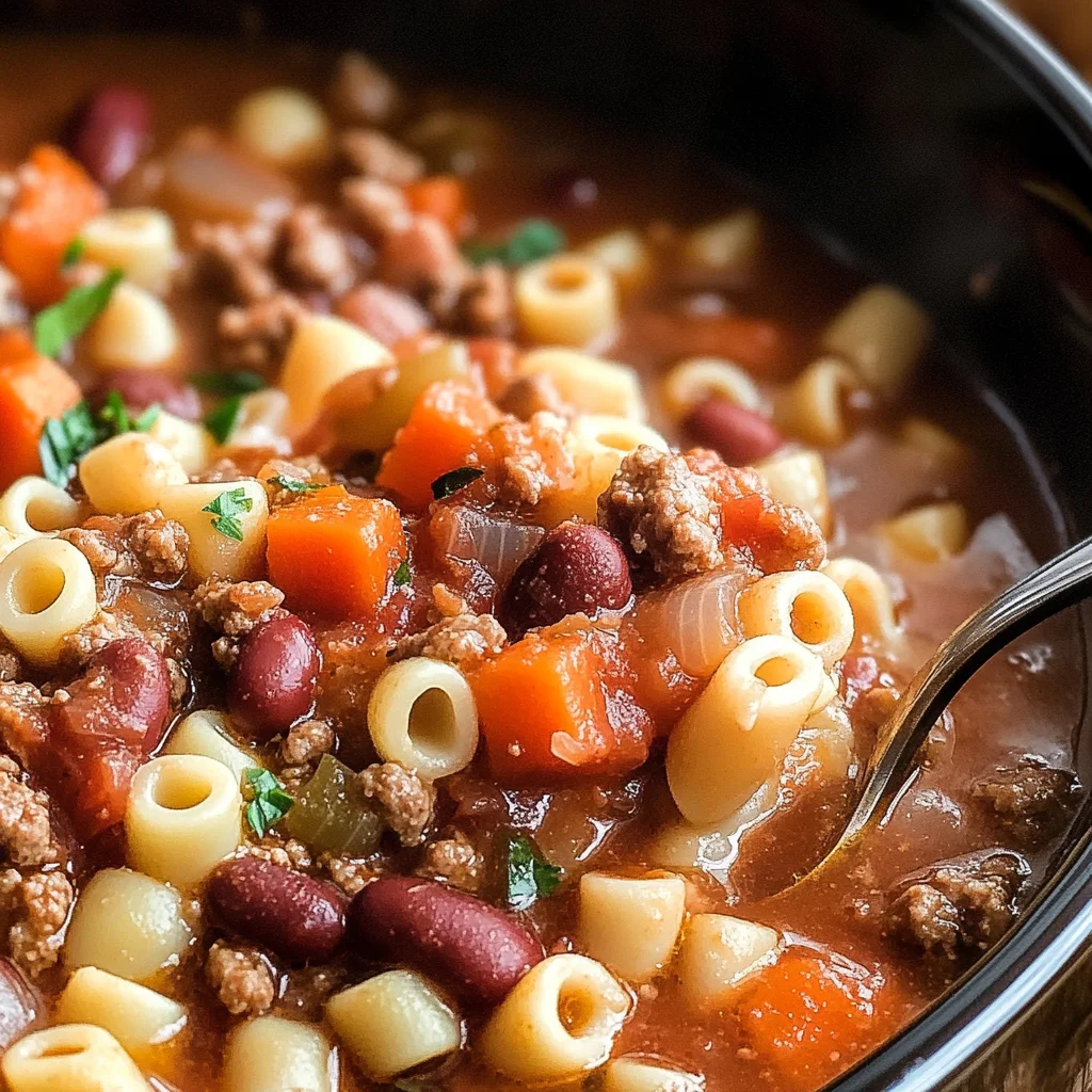 Slow Cooker Pasta e Fagioli