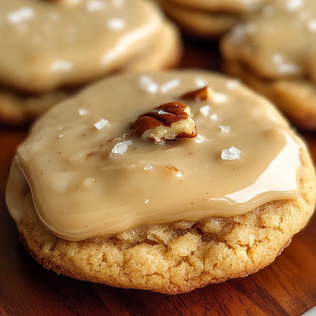 Soft Maple Cookies with Brown Butter Icing