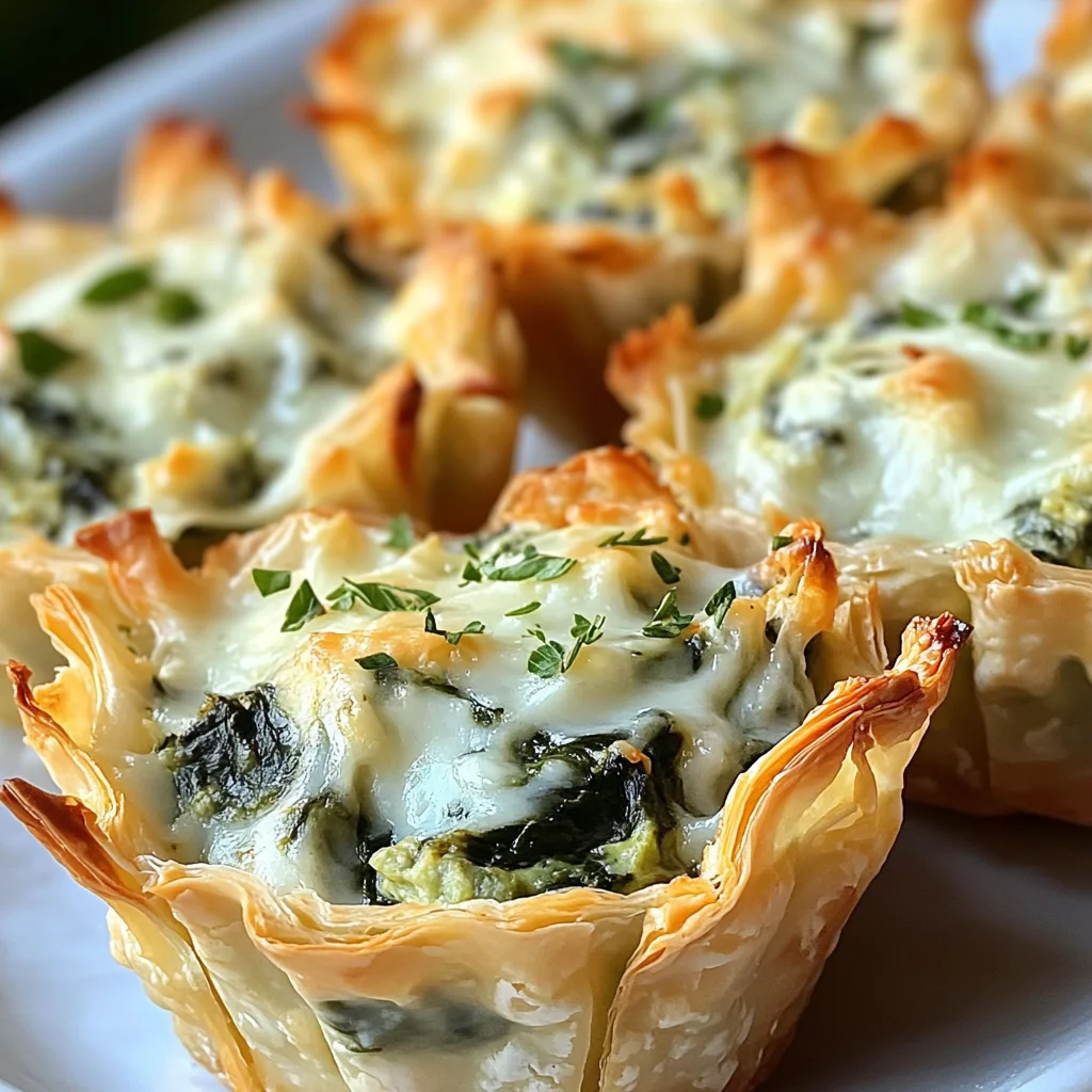 Spinach and Artichoke Dip Cups