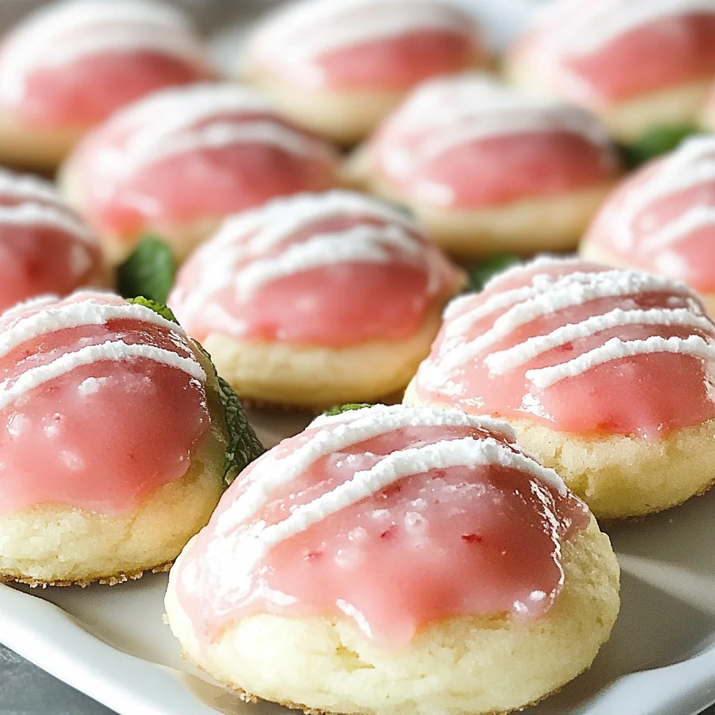 Strawberry Lemonade Melt Away Cookies