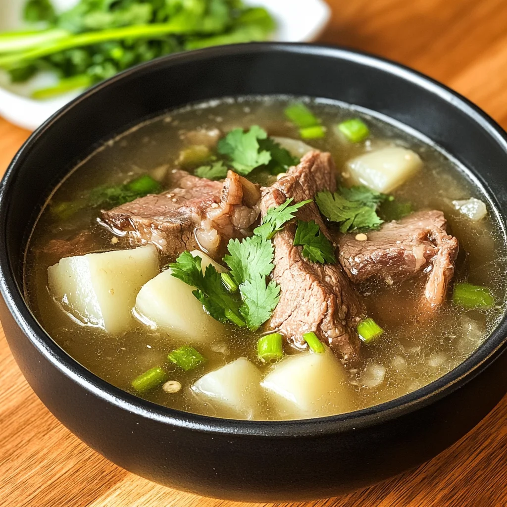Taiwanese beef Rib and Daikon Soup