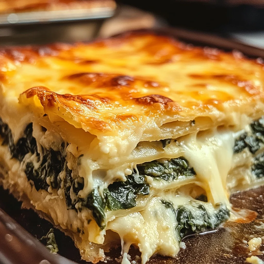 Cheesy Italian Spinach Bake