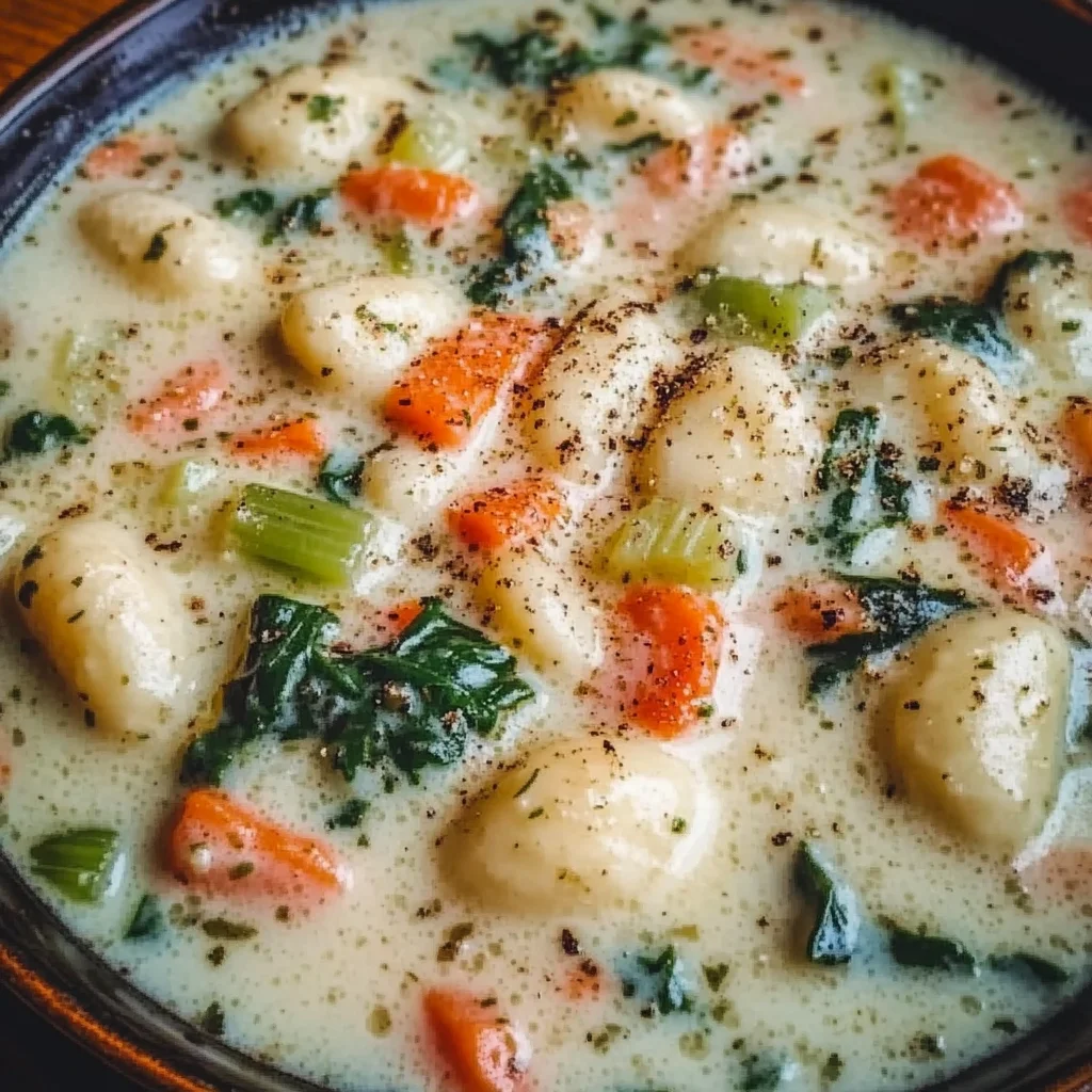 Creamy Vegetarian Gnocchi Soup