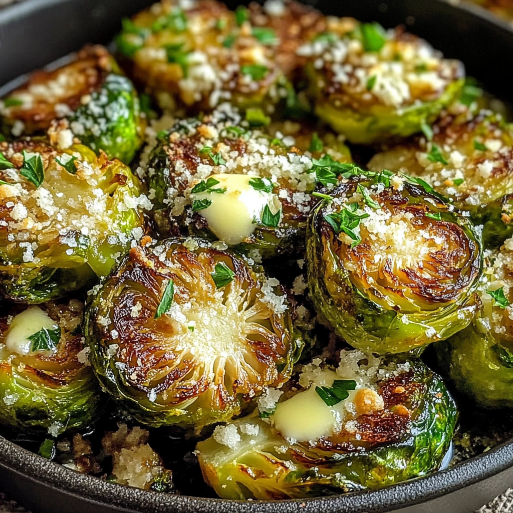 Delicious Garlic Butter Roasted Brussels Sprouts: A Flavorful Side Dish Recipe