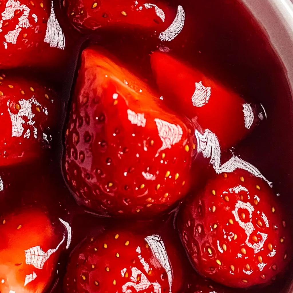 Fresh Strawberry Sauce (Strawberry Topping)