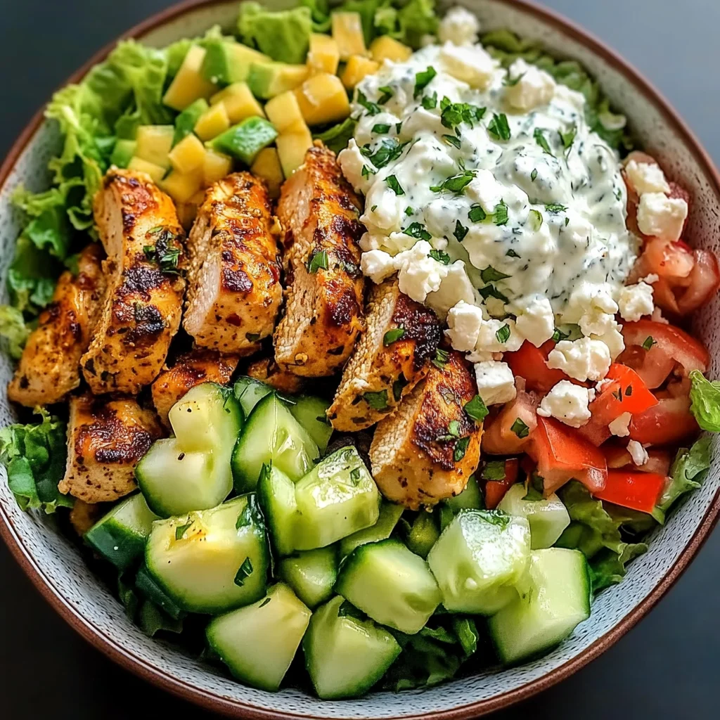 Greek Chicken Tzatziki Bowls Recipe – Easy & Flavorful