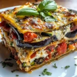Layered Mediterranean Vegetable Lasagna with Creamy Ricotta