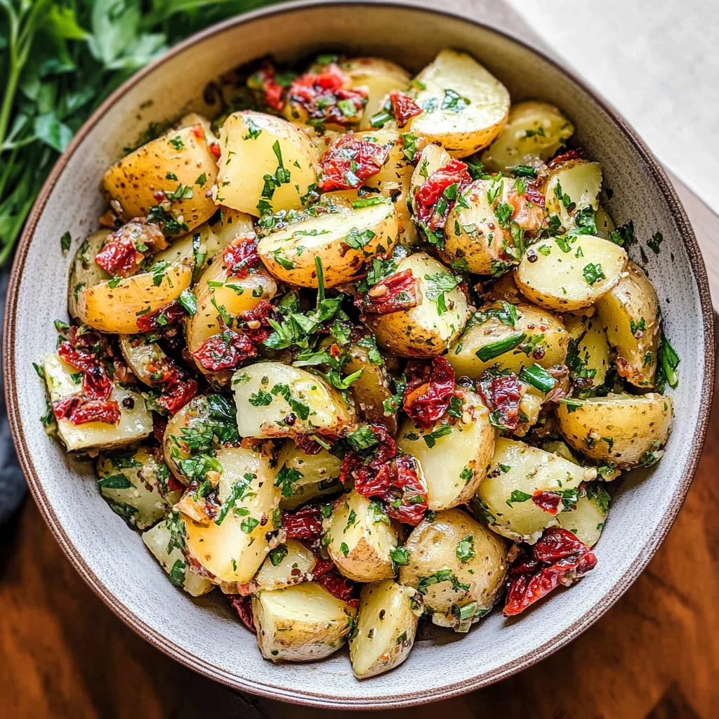 Oil and Vinegar Potato Salad with Herbs (No-Mayo!)