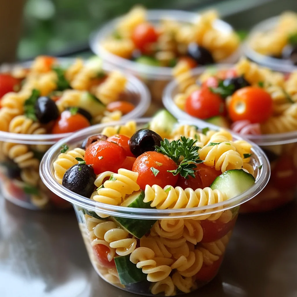 Pasta Salad Cups Recipe