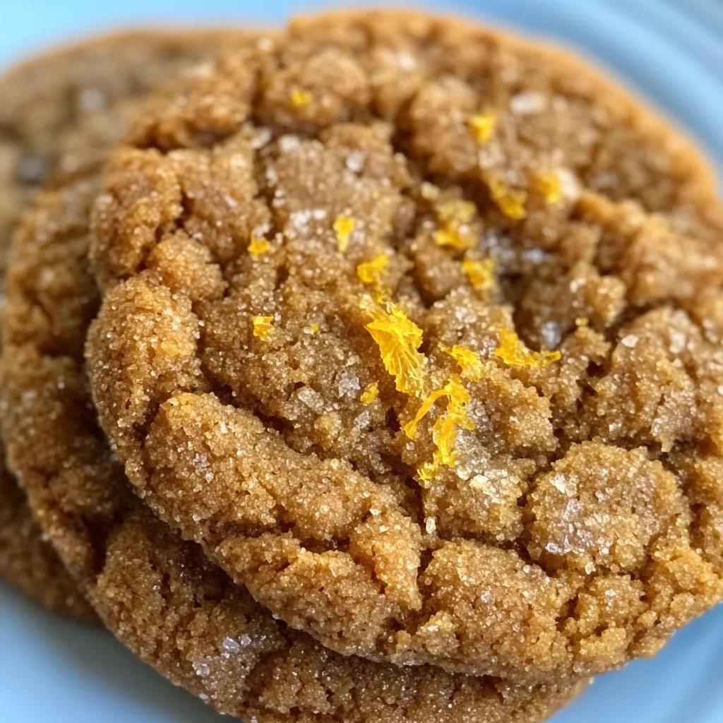 Spicy Orange Ginger Cookies