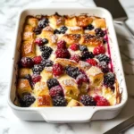 Sweet Breakfast Casserole (with Croissants)