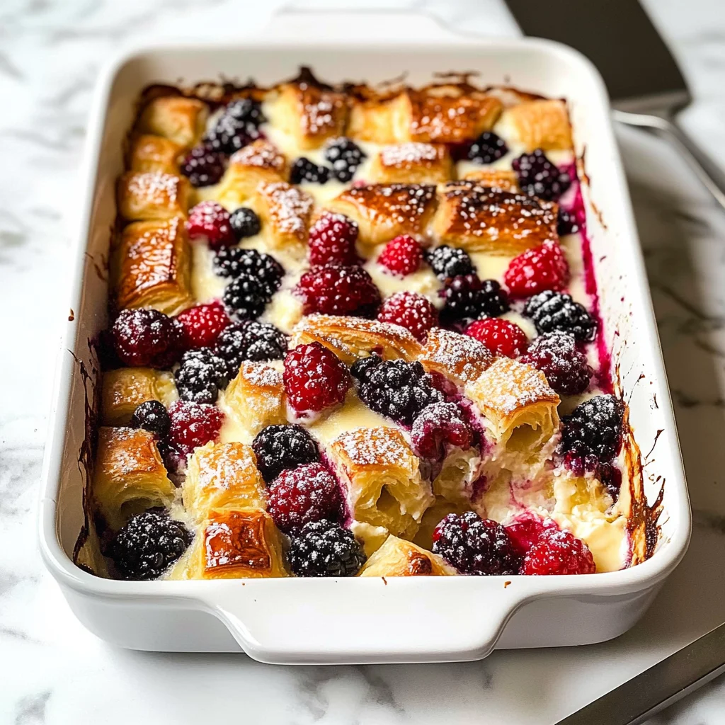 Sweet Breakfast Casserole (with Croissants)