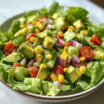 Avocado Salad with Lime Cilantro Dressing