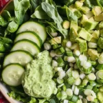 Big Green Salad With Green Dressing