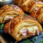 Brunch Baked chicken ham and Cheese Croissants for Effortless Mornings