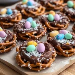 Chocolate-Covered Pretzel Nests