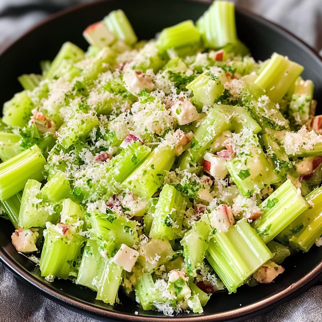 Creamy Celery Salad With Parmesan