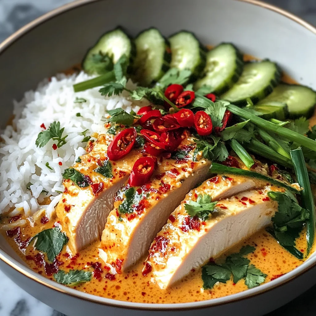 Creamy Thai Red Curry Chicken Bowls Recipe